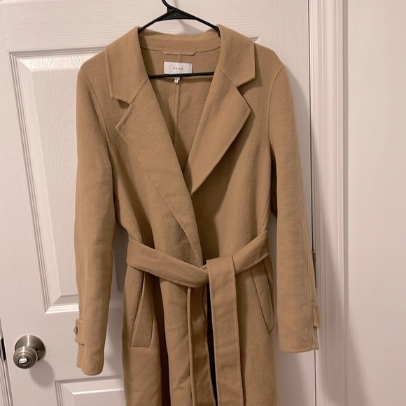 Reiss Brooks belted long coat - Picture 3 of 7